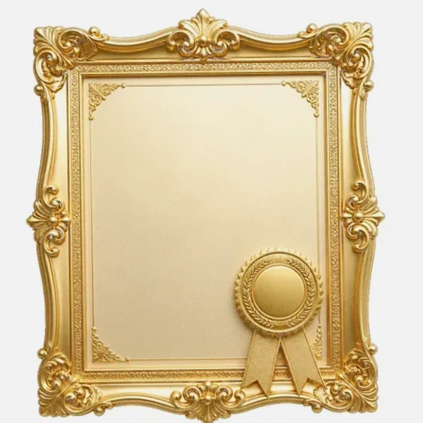 Framed certificate — Kingdom