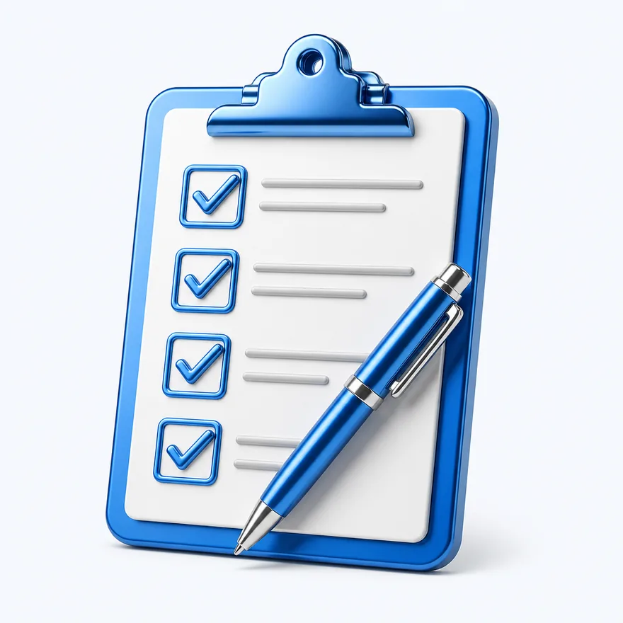 Clipboard checklist — Kingdom