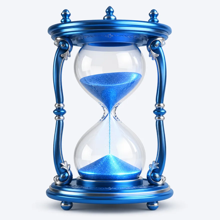Ornate hourglass — Kingdom