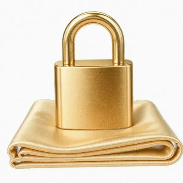Padlock on folded cloth — Kingdom