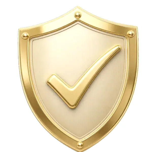 Checkmark shield — Kingdom