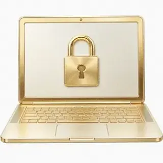 Laptop with padlock — Kingdom