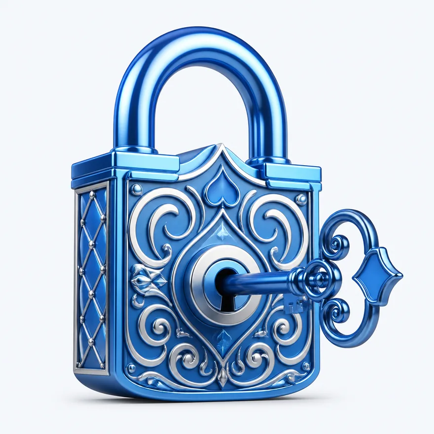 Padlock with key — Kingdom
