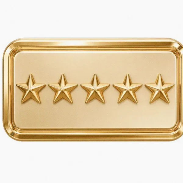 Five-star rating plaque — Kingdom