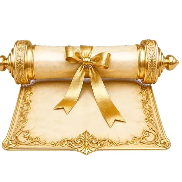 Decorated parchment scroll — Kingdom