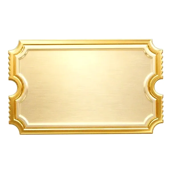Blank ticket plaque — Kingdom