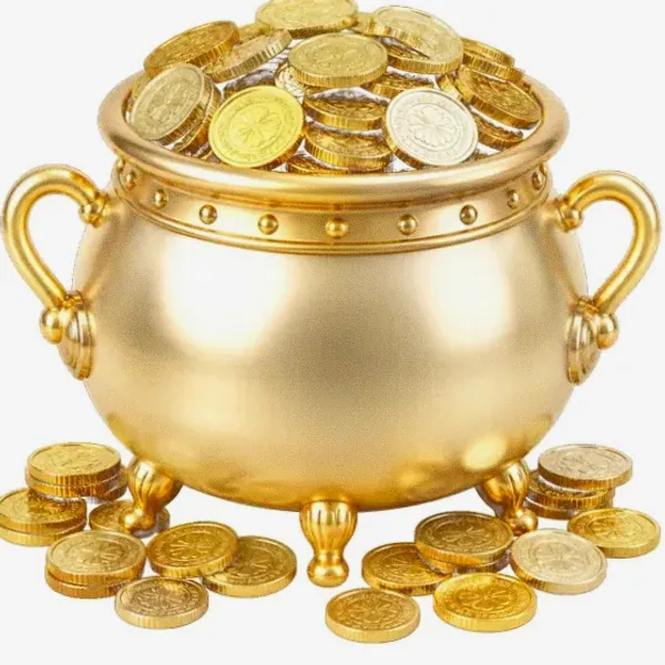 Coin-filled cauldron — Kingdom