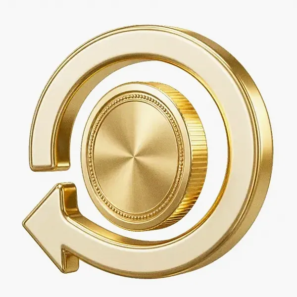 Coin with circular arrow — Kingdom